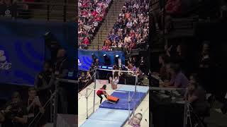 Suni Lee NAILS her bar routine on day 2 of Olympic shorts [upl. by Wallas]