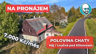 Pronájem poloviny chaty 60 m² Háj Loučná pod Klínovcem [upl. by Nylteak1]