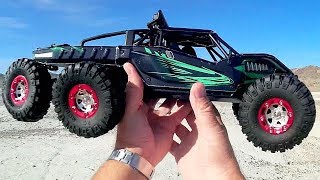 Virhuck V02 Brushless 6WD Planetary Suspension RC Car Test Drive Review [upl. by Rehportsirhc]