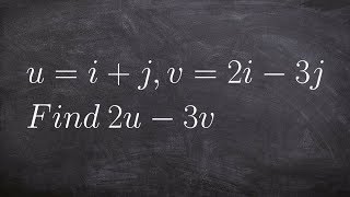 Subtracting the two vectors with a scalar and graphing [upl. by Arel]