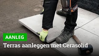 Cerasolid keramische terrastegels aanleggen  Bestratingswebnl [upl. by Oaoj]