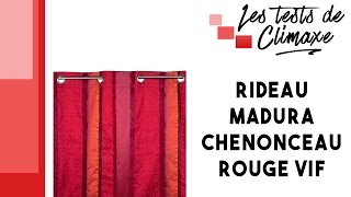 Test dun rideau Madura Chenonceau rouge vif en 150 x 274cm [upl. by Laniger]