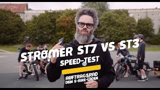 STROMER ST7 VS ST3 Pinion Beschleunigungsrennen Speed Test  auftragsradstore [upl. by Cam]