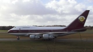 ✈ Boeing 747SP VPBAT Landing  Hamburg Airport [upl. by Sigismond511]