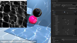 Seamless Water Caustics Texture Generator Unity Asset [upl. by Lorsung]