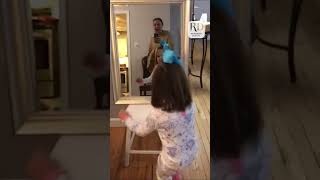 Toddler Throws A Funny Tantrum After Learning Shes Having a Brother [upl. by Berriman]