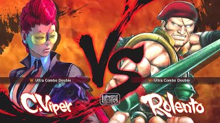 Ultra Street Fighter 4  C Viper Vs Rolento Hardest [upl. by Enenaj]