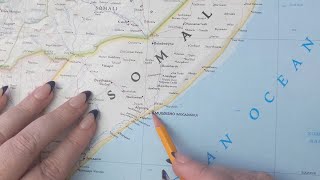 ASMR  Banaadir Somalia History amp Geography Mogadishu  Soft Spoken Map Tracing Google Earth [upl. by Ahsait]