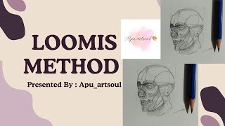 step by step side face outline using  loomis method [upl. by Viva]