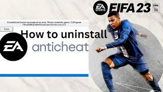 PC FIFA 23  How to uninstall or reinstall EA anticheat [upl. by Ingold85]