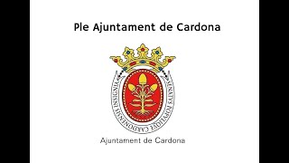 PLE AJUNTAMENT DE CARDONA 28 DOCTUBRE 2024 [upl. by Elawalo252]