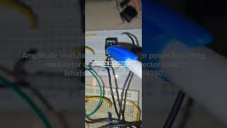 Amplitude modulation test setup for power line Ring modulator and envelope detector used [upl. by Eidson]