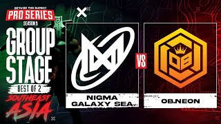 NGXSEA vs OBNeon Game 2  BTS Pro Series 9 SEA Group Stage w MLP amp johnxfire [upl. by Lilias]