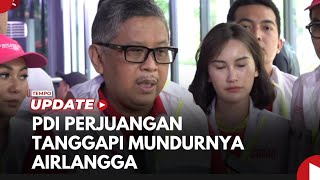 Respon PDIP Terkait Mundurnya Airlangga Hartarto dari Ketua Umum Golkar [upl. by Inalaek]