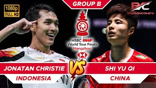 FULL HIGHLIGHTS Jonatan Christie vs Shi Yu Qi 石宇奇  BWF World Tour Finals 2024  Group B [upl. by Ultima]