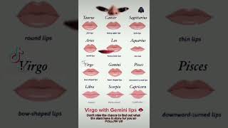 Zodiac signs Lips zodiacsigns horoscope astrology [upl. by Alag]