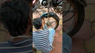 how to make ring strip on bike wheelshortvideos kapil graphics [upl. by Ralfston]