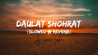 Daulat Shohrat  Slowed amp Reverb  Numan Zaka  Kailash Khair Lyrics [upl. by Wanyen136]