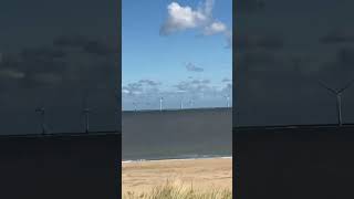 Northerly swell on Caister beach Norfolk No sea fishing in the boat today after the gale [upl. by Atteuqal]