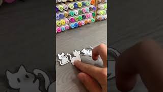 diy stiker dibujo drawing comohacerfloresdepapel satisfying [upl. by Warfore]