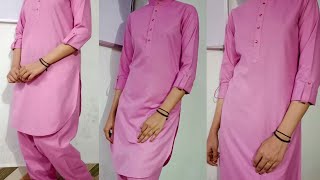 Ladies pathani cutting and stitching full tutorial [upl. by Drida]