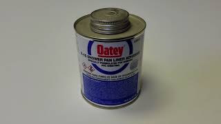 Oatey X15 Pan Liner Bonding Adhesive [upl. by Notgnimer]