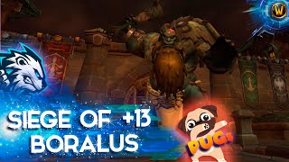 WOW  SIEGE OF BORALUS 13  DRUID TANK POV  PUGS NO VOICE TWW СЕЗОН 1 [upl. by Wynne90]