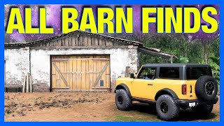 Forza Horizon 5  ALL BARN FINDS  LOCATIONS [upl. by Hernando]