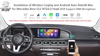 Mercedes Benz NTG60 GLE 2021 Model Wireless Carplay amp Android Auto Retrofit Box [upl. by Zuleika]