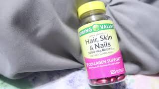 Spring Valley Hair Skin amp Nails 5000 mcg With Biotin  I Want To See Faster Result [upl. by Gordan]