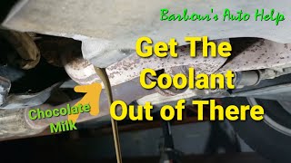 How To Get Coolant Out Of Engine Oil System [upl. by Dowell]