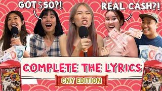 LifeAtTSL  Complete The Lyrics Chinese New Year edition [upl. by Bautram]