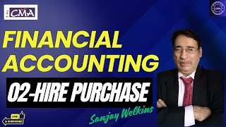 CMA Inter Financial AccountingHire PurchaseClass2 by Sanjay Welkins [upl. by Turro]