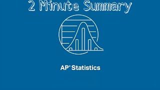 AP Statistics Summarized in UNDER 2 Minutes [upl. by Rubin]