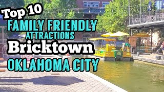 Top 10 Family Friendly Things to do in Bricktown 2020  Oklahoma City [upl. by Mirilla]