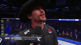 UFC Brooklyn Donald Cerrone Octagon Interview [upl. by Elleined]