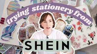 HUGE SHEIN Affordable Stationery Haul  Bullet Journal Supplies  Pastel amp Vintage Style [upl. by Kannan]