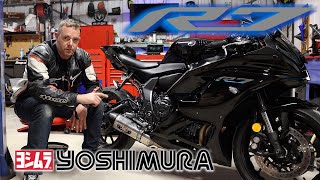 Yamaha R7 Yoshimura R77 Exhaust Install amp Sound Test [upl. by Eisor]