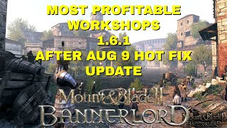 Most profitable workshops 161 after Hotfix update Mount and Blade 2 Bannerlord [upl. by Eceeryt993]