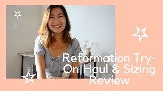 IS REFORMATION WORTH IT  Reformation Try On Haul amp Sizing Review [upl. by Retrac66]