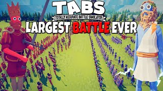 Largest TABS Battle EVER Made  Totally Accurate Battle Simulator [upl. by Aryek]