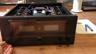 Akai PS 120M amplifier repair  Test [upl. by Pampuch]