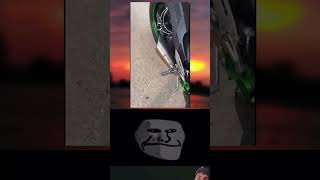 H2r 🔥vs Bullet Silencer 💥sound test😱 Public reaction BikerrZoneshorts bike rider h2r bullet [upl. by Annawot342]