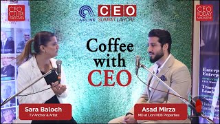 Podcast at AirLink CEO Summit  Coffee with CEO  Asad Mirza  Sara Baloch [upl. by Euqinim]