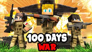 I Spent 100 Days on a WAR SMP SERVER in Minecraft This is What Happened [upl. by Iveel]