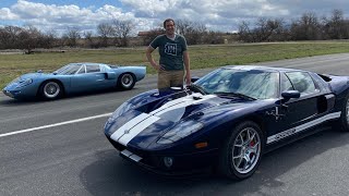 I Raced My 2005 Ford GT vs an Original 1960s Ford GT40 [upl. by Carmella503]