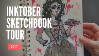 Inktober Sketchbook Tour  Nov 2017 [upl. by Alston]