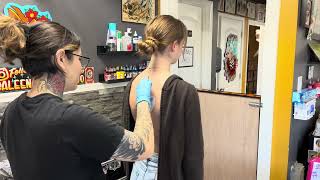 Adding Onto A Spine Tattoo With Aleenah Kennedy [upl. by Metzger]