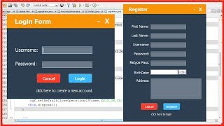 JAVA  How To Design Login And Register Form In Java Netbeans [upl. by Colwen114]