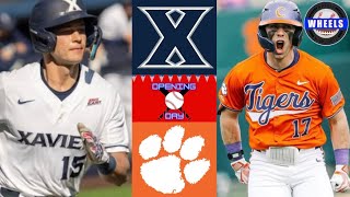 Xavier vs 10 Clemson Highlights Game 1  2024 College Baseball Highlights [upl. by Tudela]